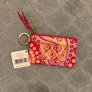Vera Bradley Zip ID Case Raspberry Fizz